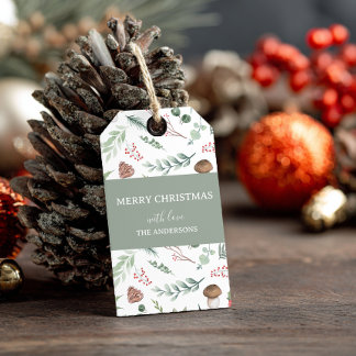 Etiquetas Para Regalos Sage Green Holiday Gift Tag