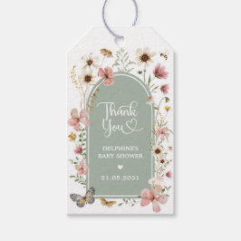 Etiquetas Para Regalos Sage Green Wildflower Meadow Baby Shower Favores