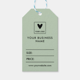 Etiquetas Para Regalos Sage Green Your Logo Precio de medios sociales