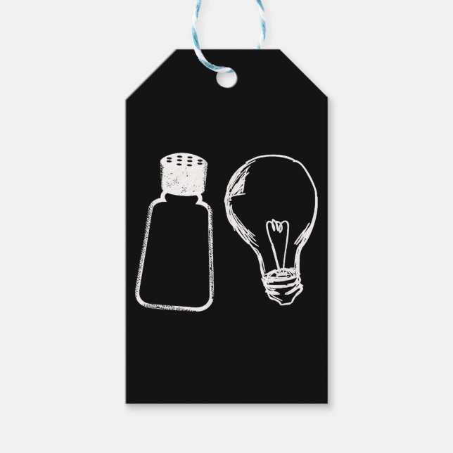 Etiquetas Para Regalos Sal y luz bíblica de sal de ye contra Matthew 513- (Anverso)