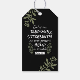 Etiquetas Para Regalos Salmo 46:1 "Dios es nuestro refugio y fuerza"