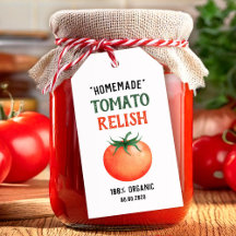 Salsa de tomate casera con diseño de tomate rojo