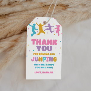 Etiquetas Para Regalos Saltar la fiesta de cumpleaños de Trampoline Park