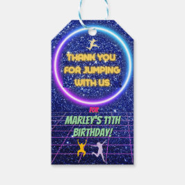 Etiquetas Para Regalos Saltemos al Fiesta Bonza Neon Trampoline Park