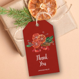 Etiquetas Para Regalos Saltos de Naranja de moda y pegamento de canela ot