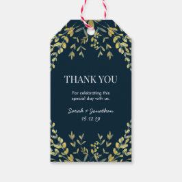 Etiquetas Para Regalos Saltos de oro en Boda de la Marina Gracias etiquet