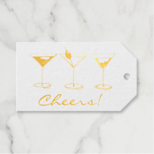 Etiquetas Para Regalos Salud! Cócteles cosmopolitas Martini Manhattan