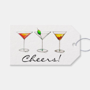 Etiquetas Para Regalos Salud! Cosmo Martini Manhattan Cocktail Glass