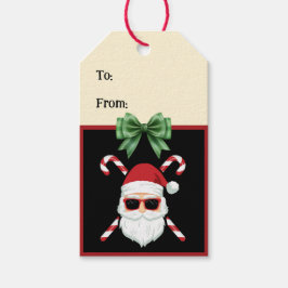 Etiquetas Para Regalos Saludo del personalizado Santa con Navidades de tr