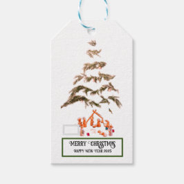 Etiquetas Para Regalos Saludo plegado