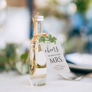 Etiquetas Para Regalos Saludos Al Futuro Sra. Wine Bridal Shower