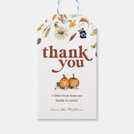 Etiquetas Para Regalos Saludos amistosos de Acción de Gracias 