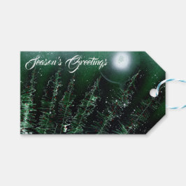 Etiquetas Para Regalos Saludos de temporada en invierno