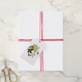 Etiquetas Para Regalos Saludos de Temporada Vintage Navidad