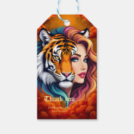 Etiquetas Para Regalos Salvaje interior – Diosa del Espíritu del Tigre.