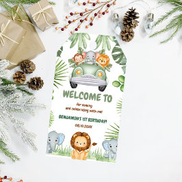 Etiquetas Para Regalos Salvaje un animal tropical de la jungla