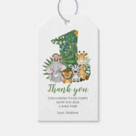 Etiquetas Para Regalos Salvaje un bebé primer cumpleaños Safari de la jun