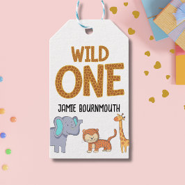 Etiquetas Para Regalos Salvajes Un Safari Temática Niños Primer Cumpleaño