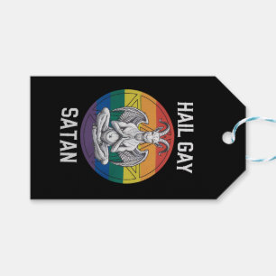 Etiquetas Para Regalos Salve Satan Gay Divertido Cabra Gótico Gótica LGBT