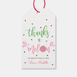 Etiquetas Para Regalos sandía Gracias a Melon Gracias 