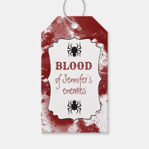 Etiquetas Para Regalos Sangre De Mis Enemigos
