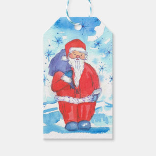 Etiquetas Para Regalos Santa Claus Feliz Navidad