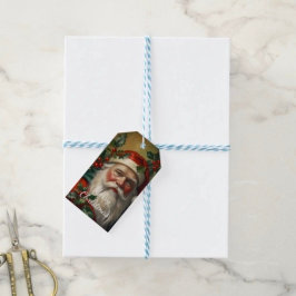Etiquetas Para Regalos Santa Con Muérdago