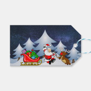Etiquetas Para Regalos Santa está en camino