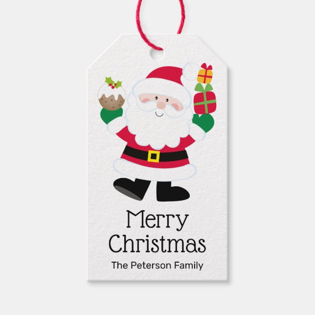 Etiquetas Para Regalos Santa Personalizado (Anverso)
