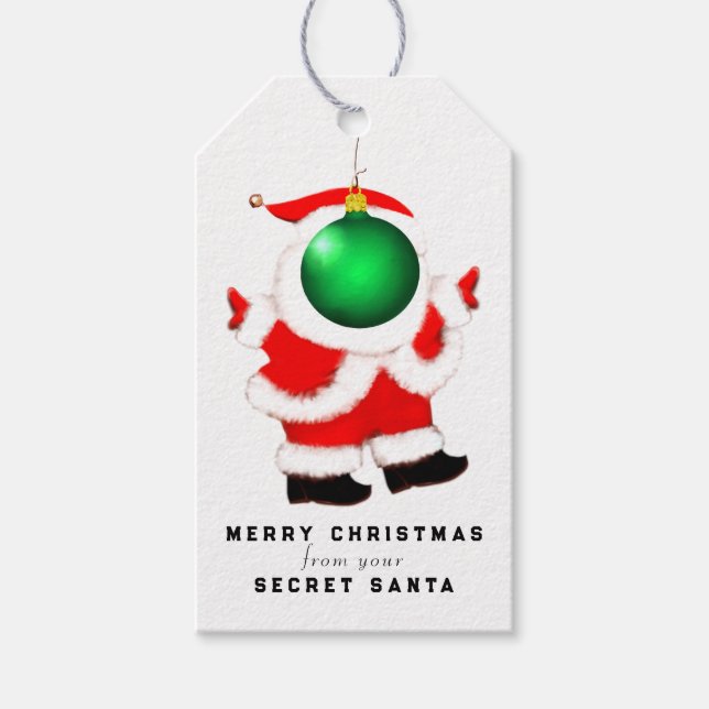 Etiquetas Para Regalos Santa Secreto (Anverso)