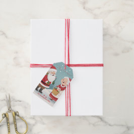 Etiquetas Para Regalos Santa Sra. Claus Feliz Navidad