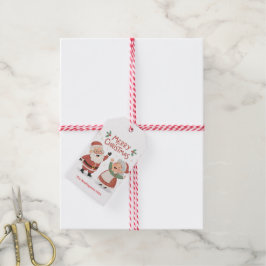 Etiquetas Para Regalos Santa Sra. Claus Feliz Navidad