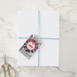 Etiquetas Para Regalos Santa's Color-In Cheer Tag