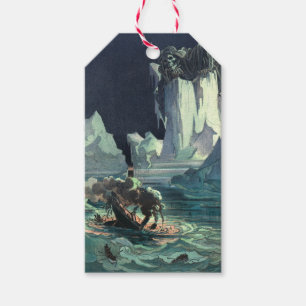 Etiquetas Para Regalos Sargazo Mar Grim Reaper y Hundimiento de Titanic