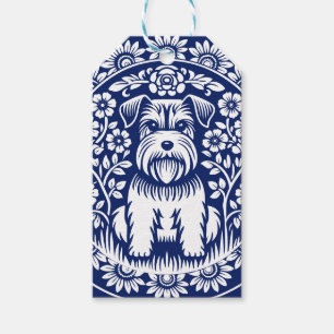 Etiquetas Para Regalos Schnauzer o Norfolk Terrier encantan el arte folcl