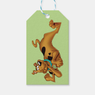 Etiquetas Para Regalos Scooby-Doo que se acuesta