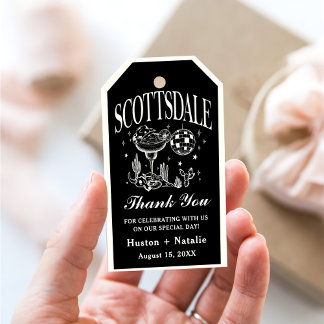 Etiquetas Para Regalos Scottsdale Bachelorette Party Boda Gracias