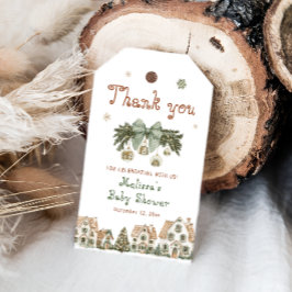 Etiquetas Para Regalos Se necesita un Baby Shower de aldea Gracias