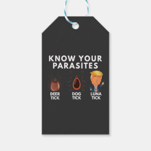 Etiquetas Para Regalos Sé que eres parásito contra la política del humor