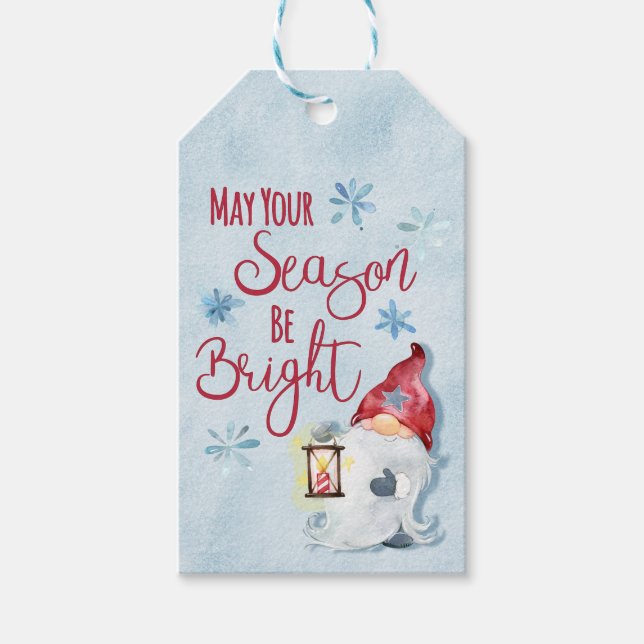 Etiquetas Para Regalos Season Be Bright (Anverso)