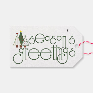 Etiquetas Para Regalos Season's Greetings Gift Tag