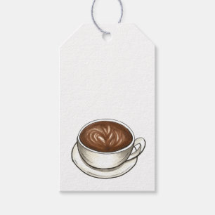 Etiquetas Para Regalos Seattle Latte Coffee Cup Latte Cappuccino Barista