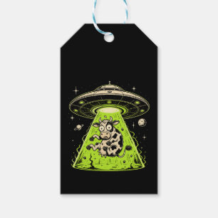 Etiquetas Para Regalos Secuestro de vaca alienígena Weirdcore Surrealista