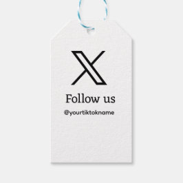 Etiquetas Para Regalos seguirnos twitter X nombre de usuario medios socia