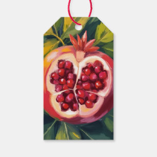 Etiquetas Para Regalos Semillas de Granada Pintura de Frutas