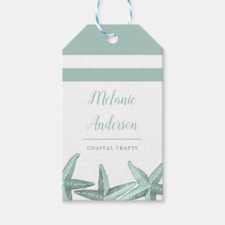 Etiquetas Para Regalos Sencilla acuarela de lomo de mar Starfish Artesaní