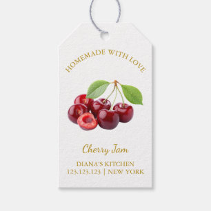 Etiquetas Para Regalos Sencilla Cherry Jam Hang Tag l White