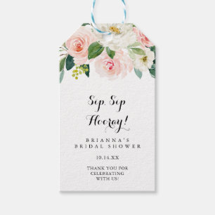 Etiquetas Para Regalos Sencilla Floral Verde Sip Sip Hooray Bridal Shower