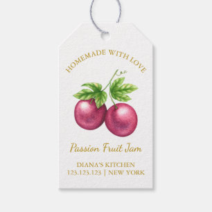 Etiquetas Para Regalos Sencilla Passion Fruit Jam Hang Tag l White
