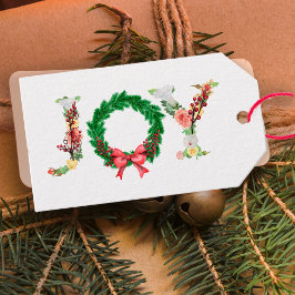 Etiquetas Para Regalos Sencillos y elegantes Navidades florales escribier